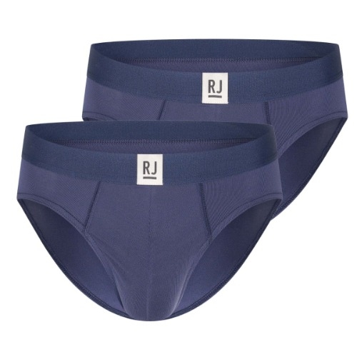 RJ Bodywear Men Pure Color  navy blue sport brief