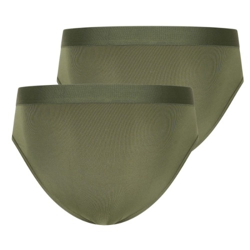 RJ Bodywear Men Pure Color  green sport brief