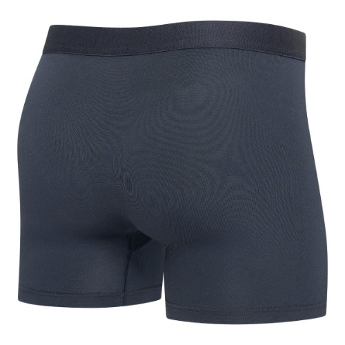 RJ Bodywear Men Pure Color  navy blue sport boxershort