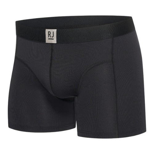 RJ Bodywear Men Pure Color  black sport boxershort