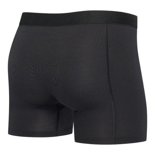 RJ Bodywear Men Pure Color  black sport boxershort