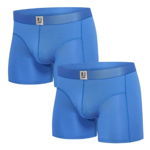 RJ Bodywear Men Pure Color  blue sport boxershort