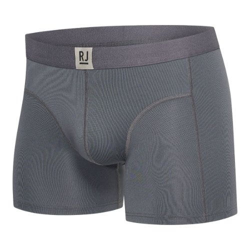 RJ Bodywear Men Pure Color  dark grey sport boxershort