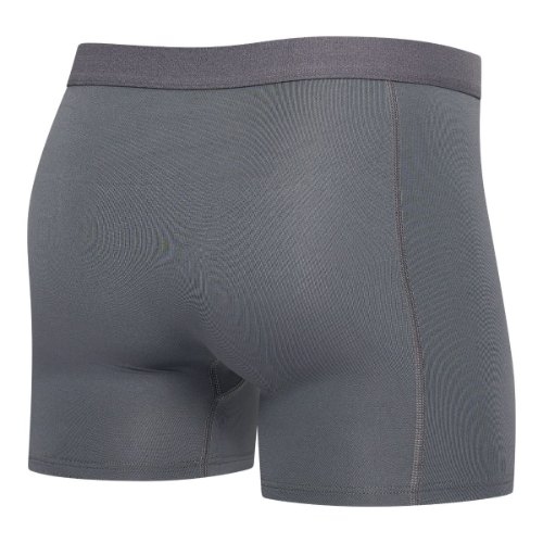 RJ Bodywear Men Pure Color  dark grey sport boxershort