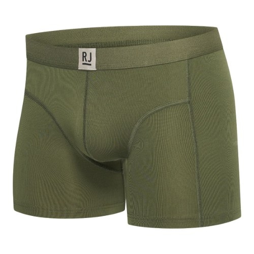 RJ Bodywear Men Pure Color  green sport boxershort