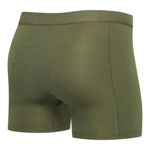 RJ Bodywear Men Pure Color  green sport boxershort