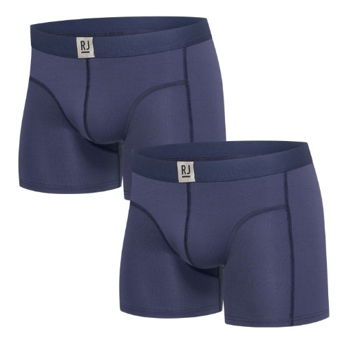 RJ Bodywear Men Pure Color  navy blue sport boxershort