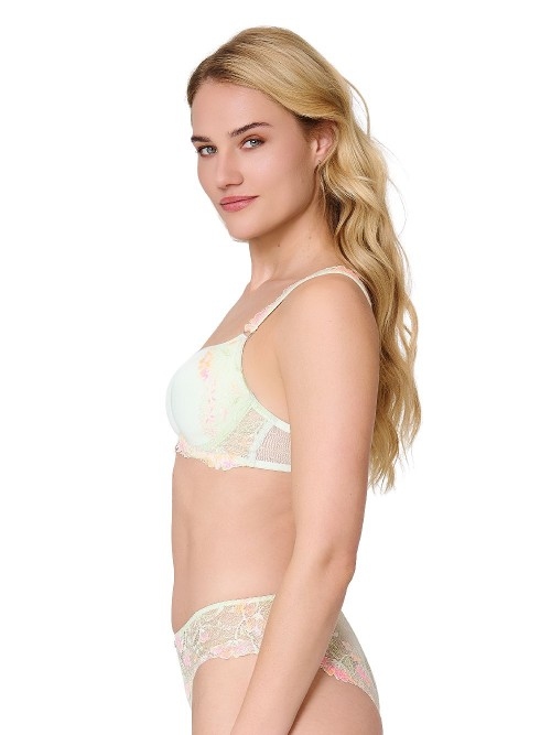 LingaDore Summer Flowers green padded bra