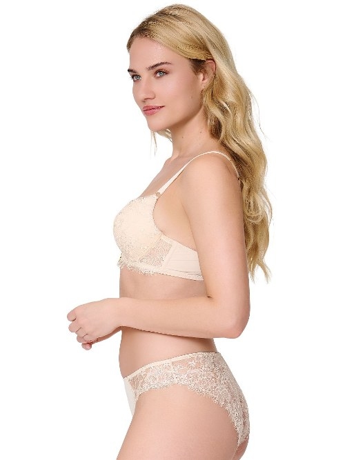 LingaDore Beautiful in Beige beige push up bra