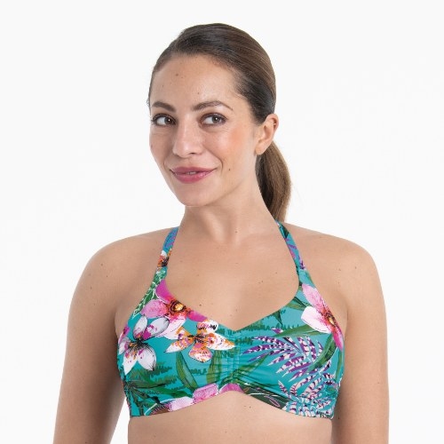 Anita Care Santa Rosa blue prosthetic bikini top
