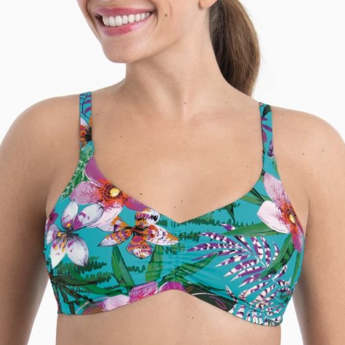Anita Care Santa Rosa blue prosthetic bikini top