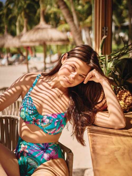 Rosa Faia Swimwear Federica blue padded bikini bra