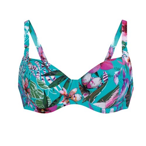 Rosa Faia Swimwear Federica blue padded bikini bra