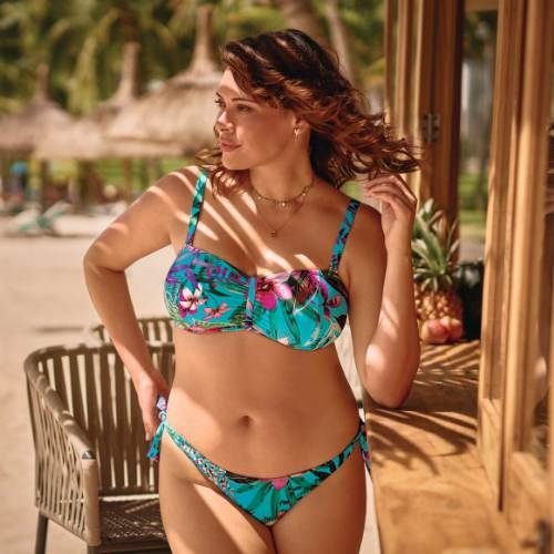 Rosa Faia Swimwear Adella blue bikini brief