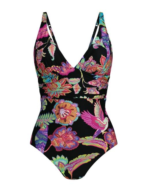 Rosa Faia Swimwear Ophelia black/print bathingsuit