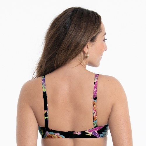 Rosa Faia Swimwear Ella black/print padded bikini bra