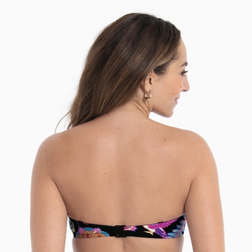Rosa Faia Swimwear Ella black/print padded bikini bra