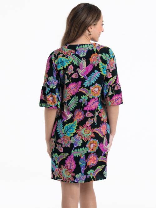 Rosa Faia Swimwear Loja black/print tunic