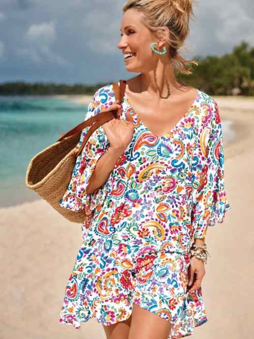 Rosa Faia Swimwear Akalani multicolor tunic