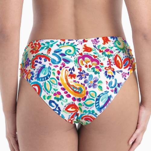 Rosa Faia Swimwear Ida white/print bikini brief