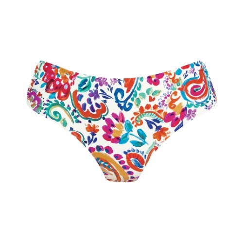 Rosa Faia Swimwear Ida white/print bikini brief