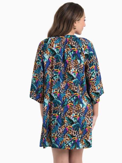 Rosa Faia Swimwear Manihi multicolor tunic