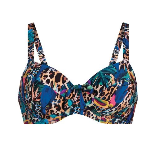 Rosa Faia Swimwear Leandra multicolor soft-cup bikini bra