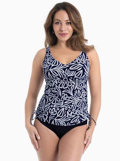 Anita Swimwear Malaika navy blue tankini top