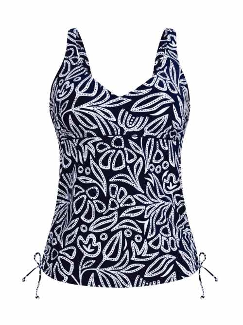 Anita Swimwear Malaika navy blue tankini top