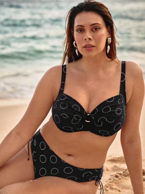 Rosa Faia Swimwear  black padded bikini bra