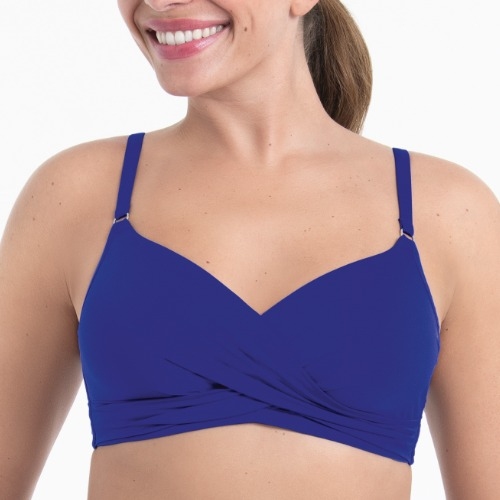 Anita Care Liberia blue prosthetic bikini top