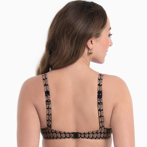 Rosa Faia Swimwear Leandra black padded bikini bra