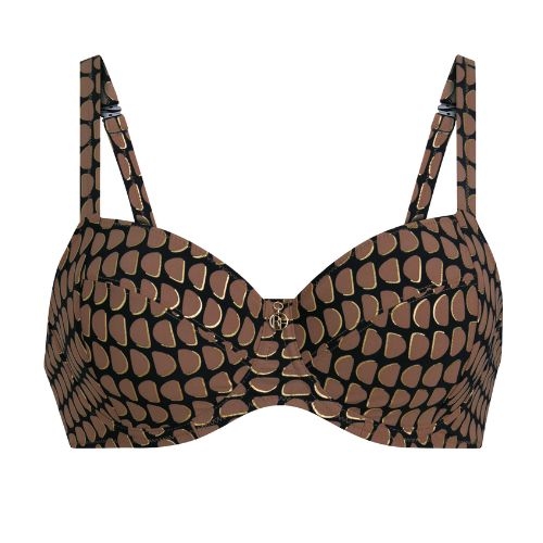 Rosa Faia Swimwear Leandra black padded bikini bra