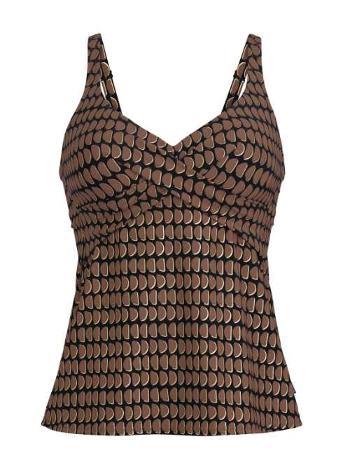 Rosa Faia Swimwear Maily black tankini top
