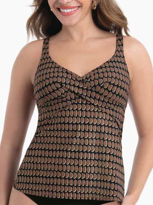 Rosa Faia Swimwear Maily black tankini top