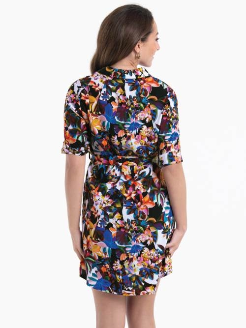 Anita Swimwear Lavagna black/print beach dress