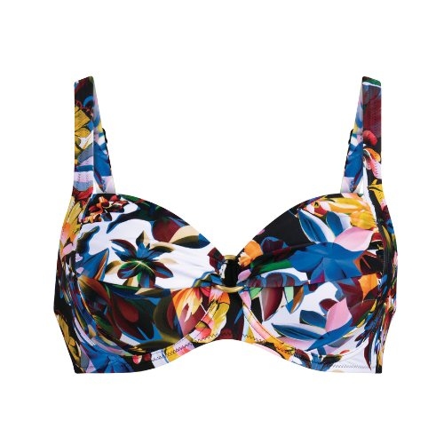 Anita Swimwear Elna black/print padded bikini bra