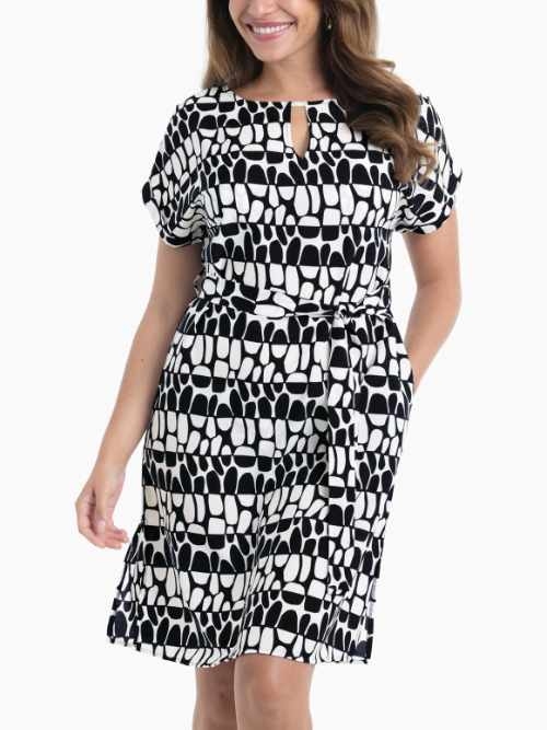 Anita Swimwear Parma black/white beach dress