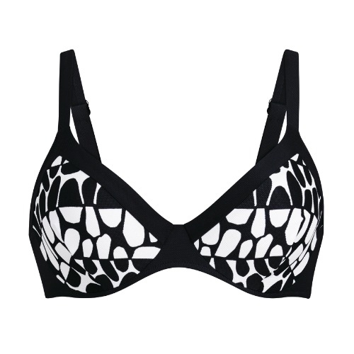 Anita Swimwear Marisol black/white soft-cup bikini bra