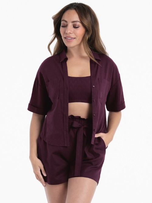 Rosa Faia Swimwear Nevis purple bikini brief