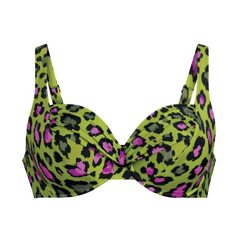 Rosa Faia Swimwear Hermine green soft-cup bikini bra