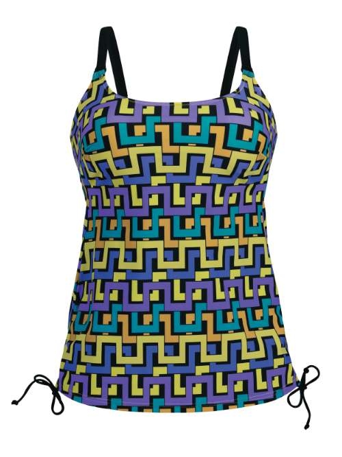 Anita Swimwear Yara black/print tankini top