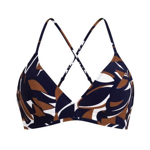 Rosa Faia Swimwear Melissa navy blue soft-cup bikini bra