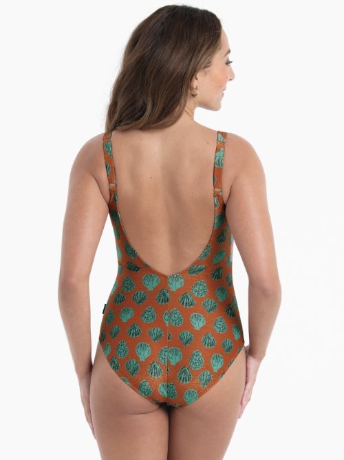 Rosa Faia Swimwear Elouise brown bathingsuit