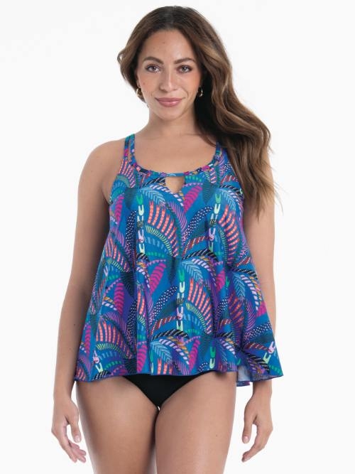 Rosa Faia Swimwear Mabel blue tankini top