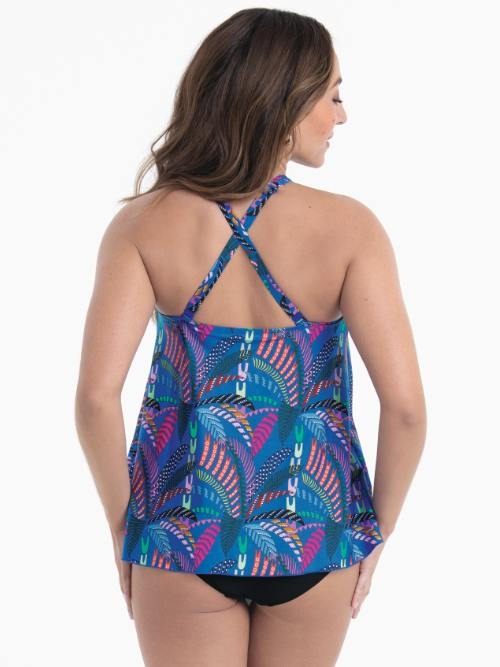Rosa Faia Swimwear Mabel blue tankini top