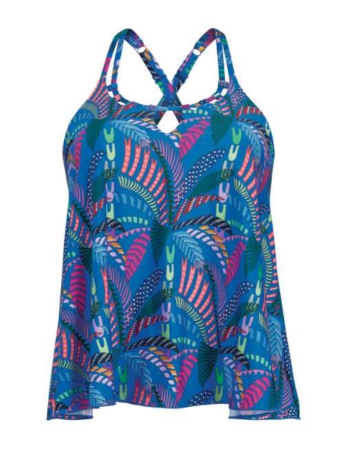 Rosa Faia Swimwear Mabel blue tankini top