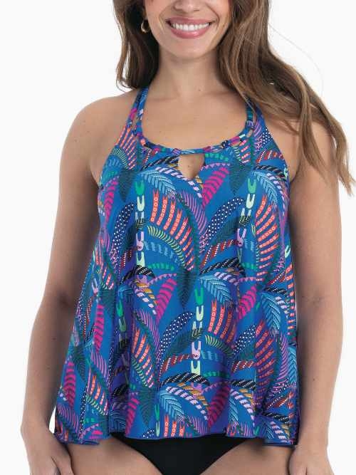 Rosa Faia Swimwear Mabel blue tankini top