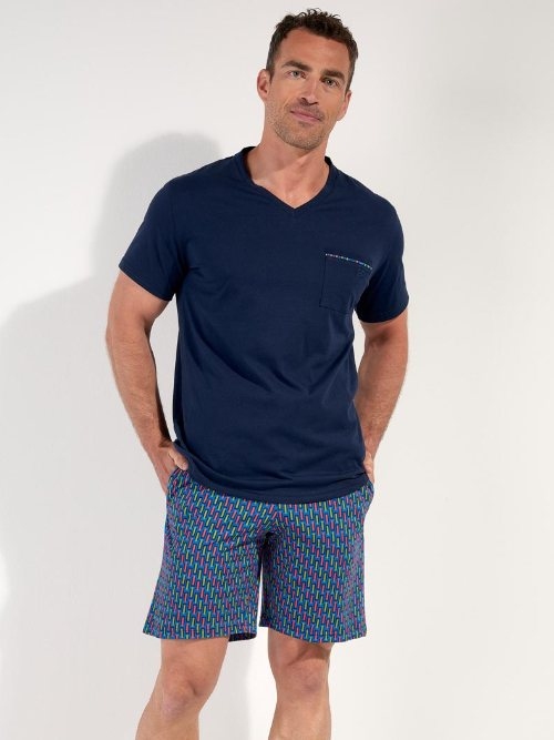 HOM Bellagio navy blue pajama