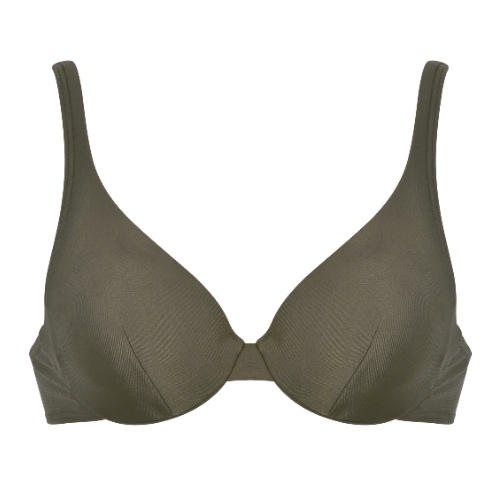 Naturana Badmode Women olive green padded bikini bra